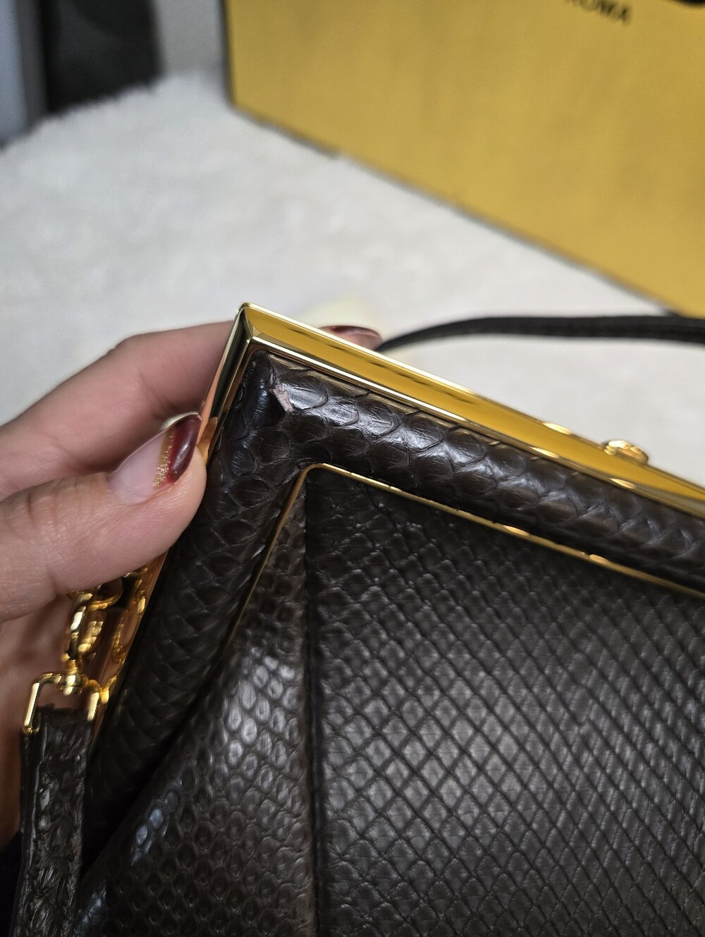 🔥 Fendi First Python Bag Small EXCELLENT 🔥 - Picture 8 of 11
